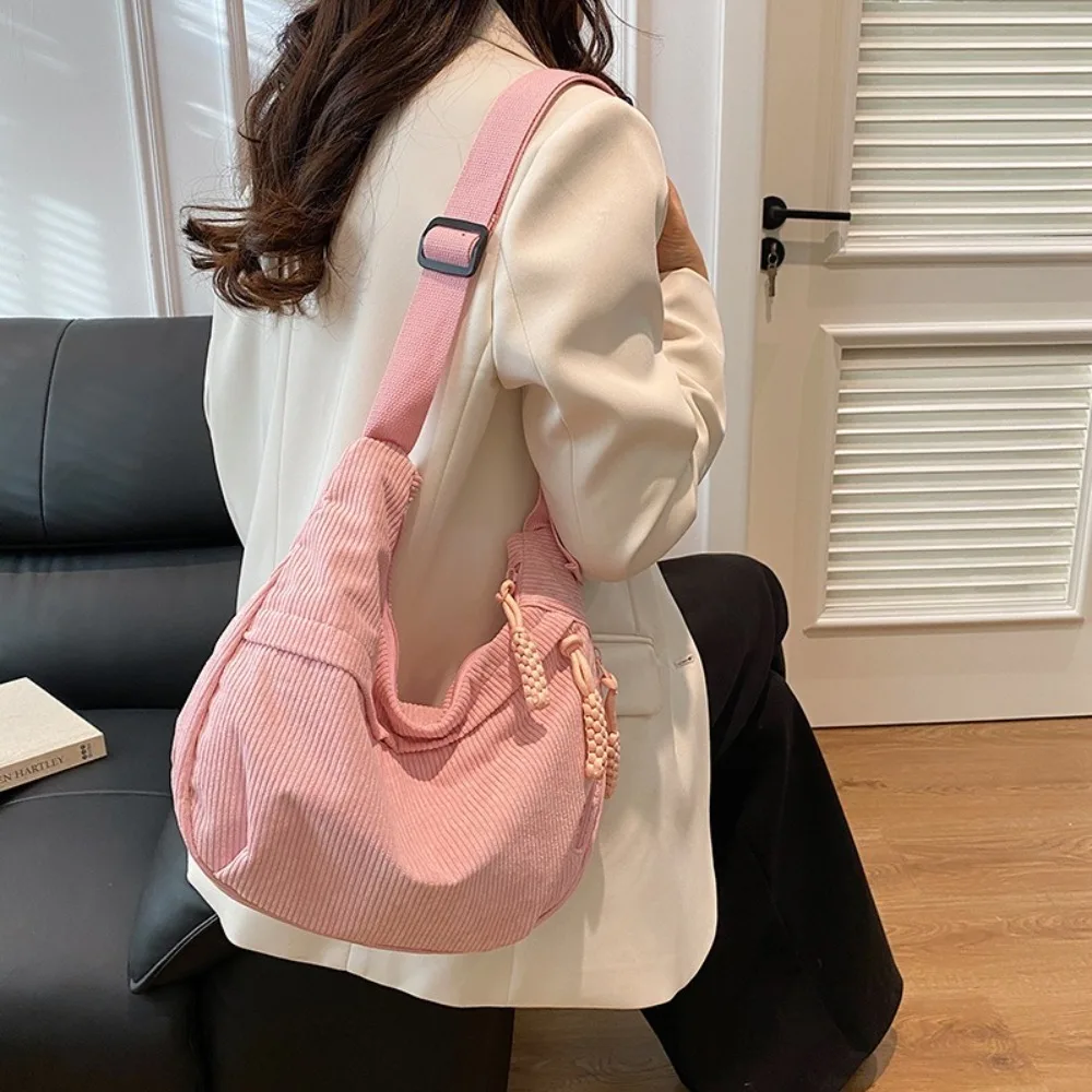 

Прочная нейлоновая тканевая сумка через плечо, большая вместительная женская сумка через плечо, стильная универсальная сумка-хобо для отдыха