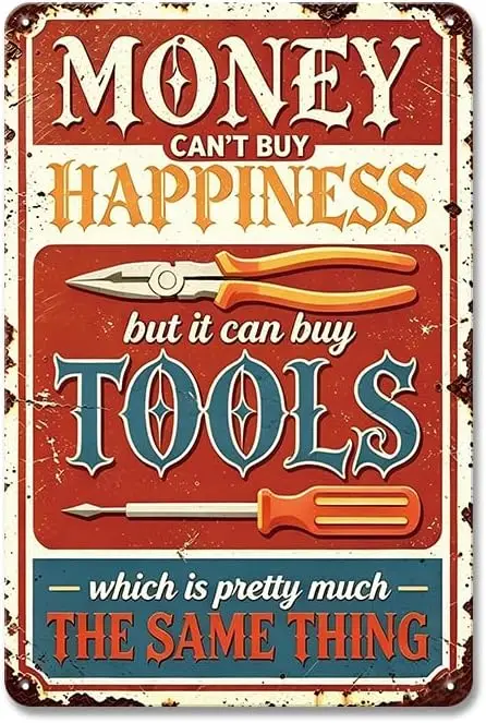 YOYI ART Vintage Metal Tin Sign Rustic Wall Decor Hanging Plaque,   | Premium Tin Construction, rustproof, fade-resistant printi