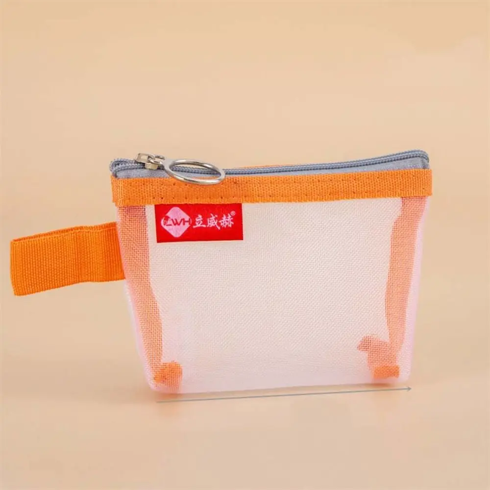 

Change Storage Bag Clear Mesh Bag Lipstick Cosmetic Bag Small Item Bag Mini Coin Purse Data Cable Storage Bag Coin Bags