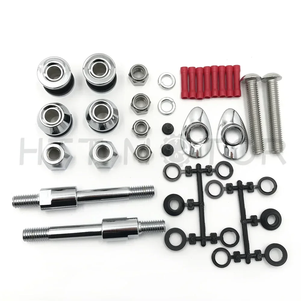 Untuk 2002-2005 Harley Davidson Dyna FXD Suku Cadang Sepeda Motor HardDrive Sissy Bar Docking Hardware Kit