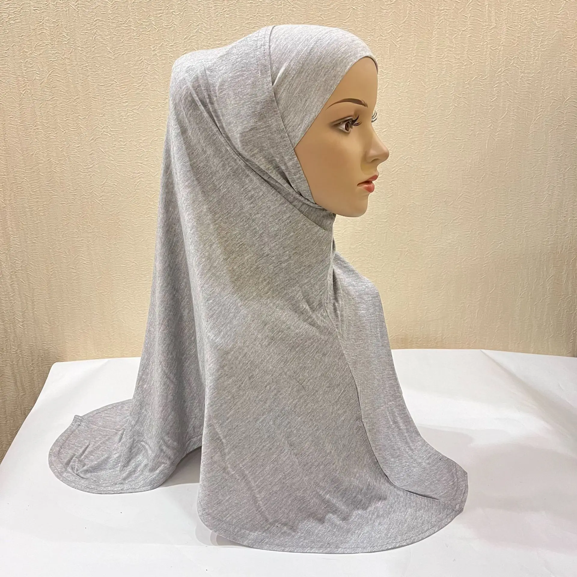 

2 Pieces Amira Instant Hijab Muslim Women Headscarf Islamic Pull On Scarf Turban Arabic Prayer Hijabs Niqab Burqa Shawl Wrap Hat