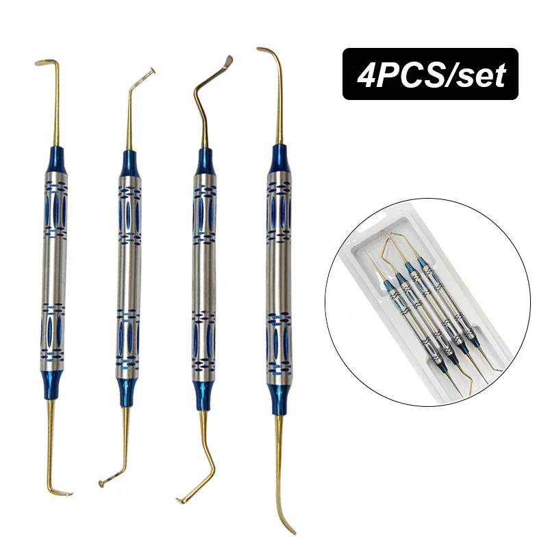 

4Pcs Dental Sinus Lifting Kit Implant Periosteal Separator and Lifting Tools for Sinus Elevation Procedures Set