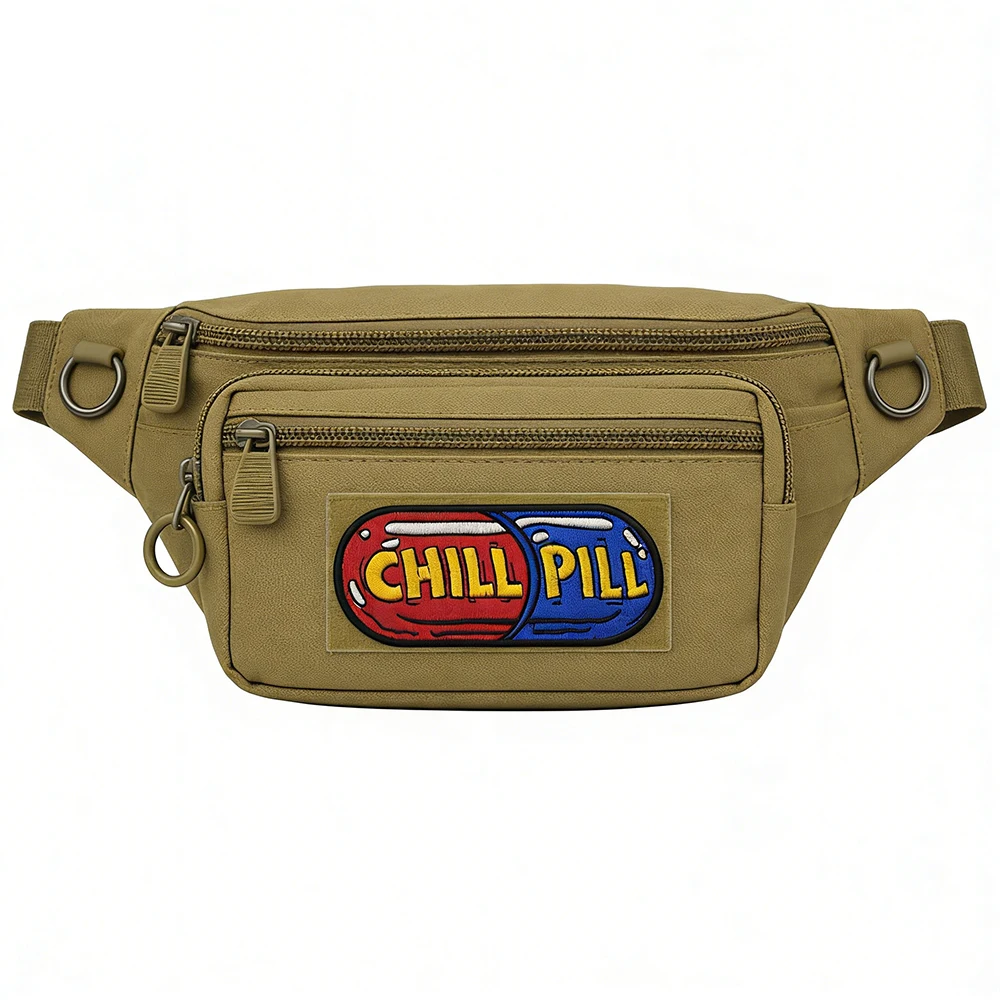 Picture 5: 'CHILL PILL' Delicate Embroidery Patches, Creative Decorative Patch, Hook and Loop Seals Badge, Sewing Supplies