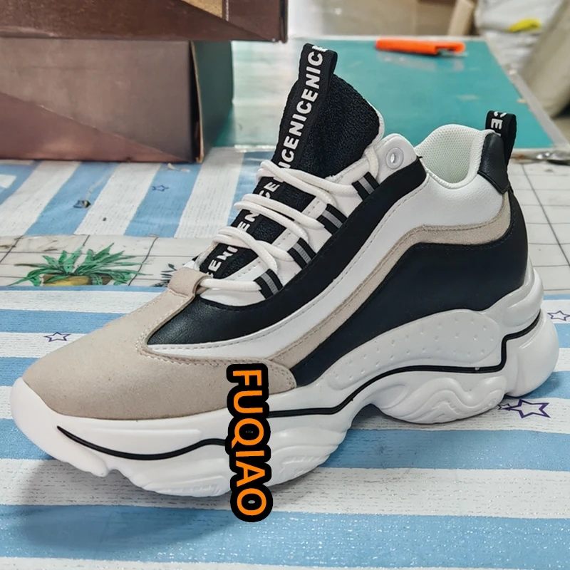 

Новые весенние модные мужские кроссовки с невидимым увеличением роста, дышащие, нескользящие, повседневные