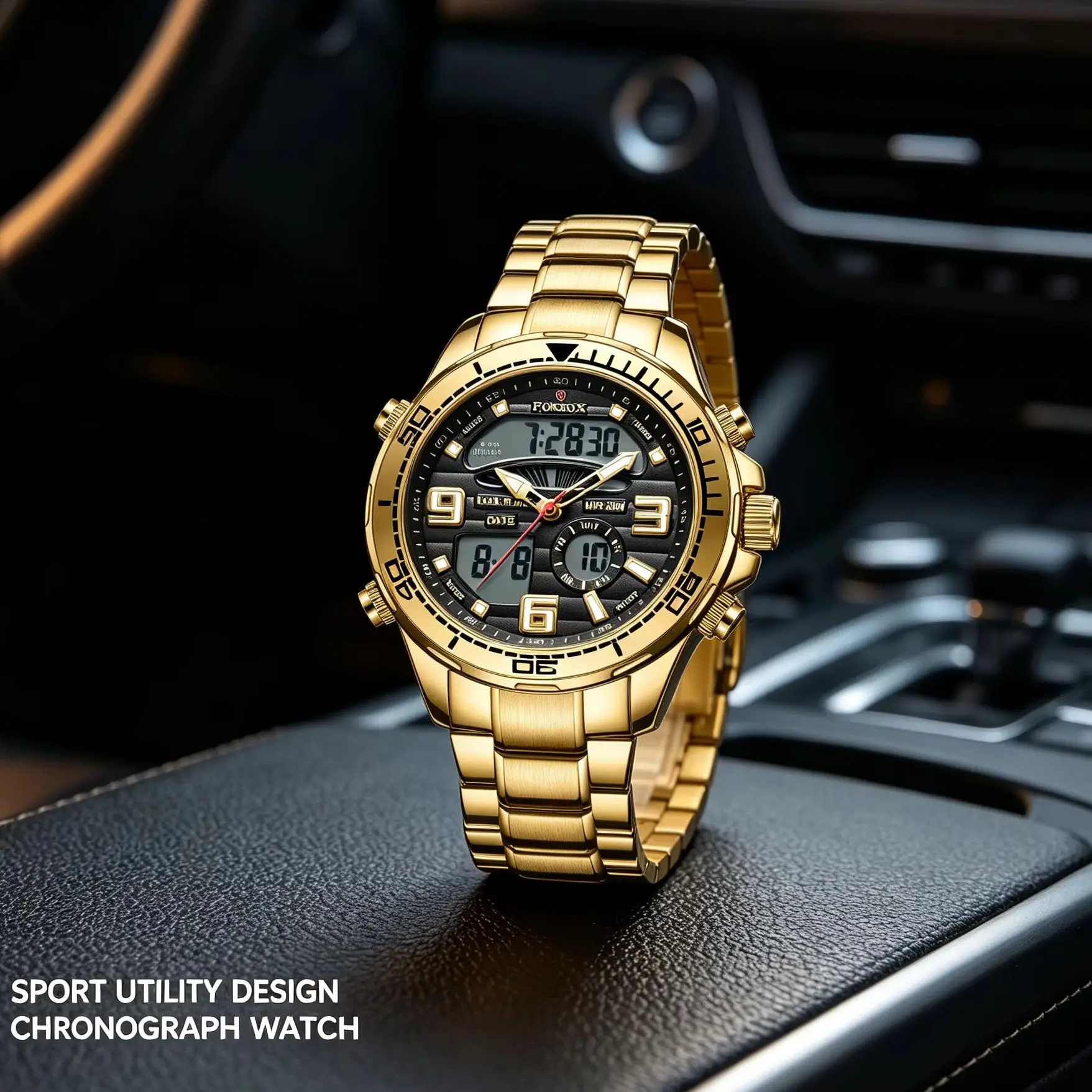 FOXBOX Digital Men Military Watch Waterproof Wristwatch LED Quartz Clock Sport Watch Male Big Watches Men Relogios Masculino+Box