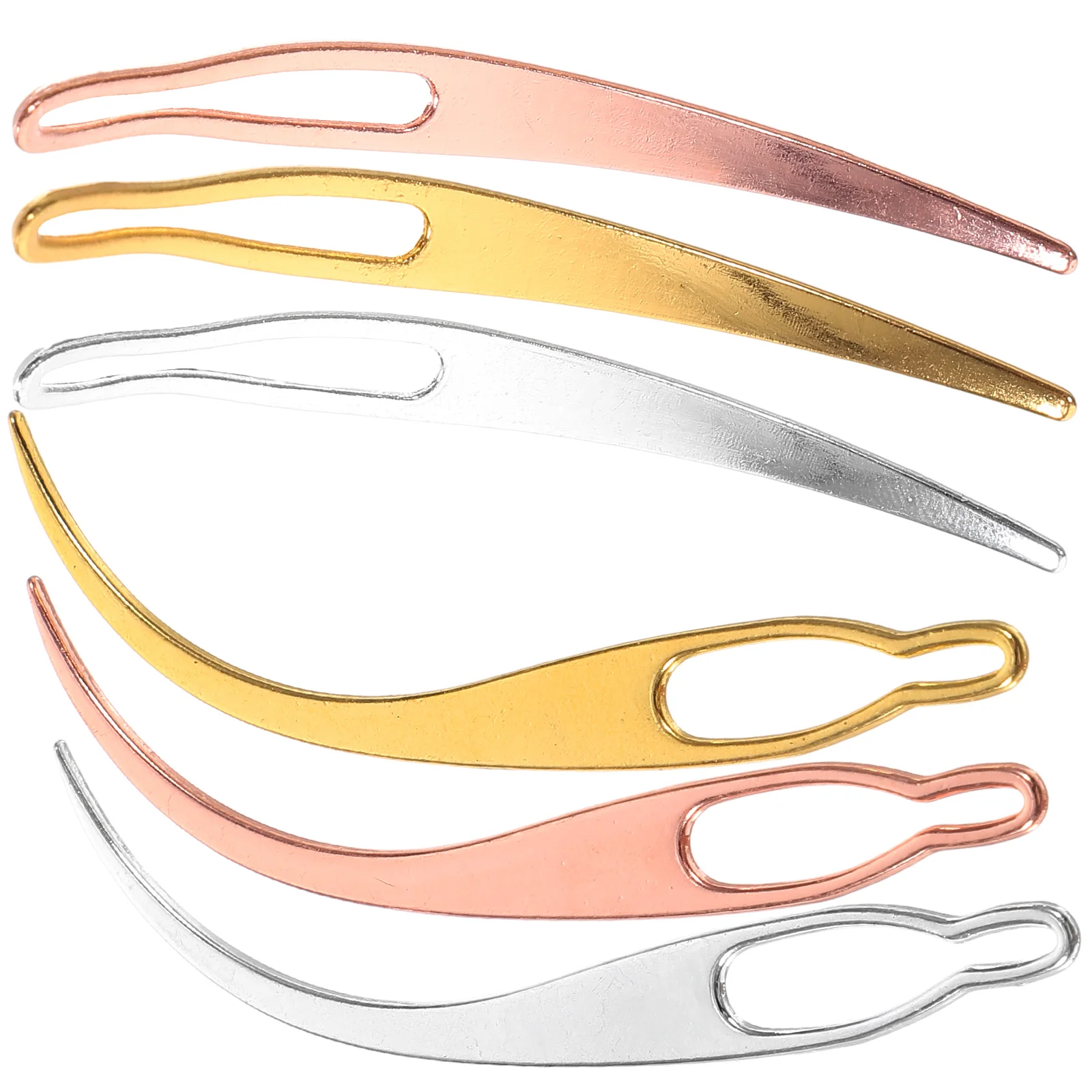 6 Pcs Hair Crochet Micro Interlocking Tool Metal Needle for Dreadlocks