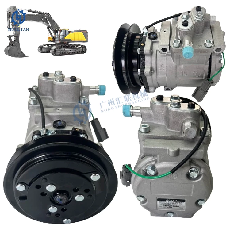 New 0K24261K00A 447200-0246 447200-1741 AC Compressor for 10PA15C D61 PX15 Bulldozer Excavator Engine Compressors