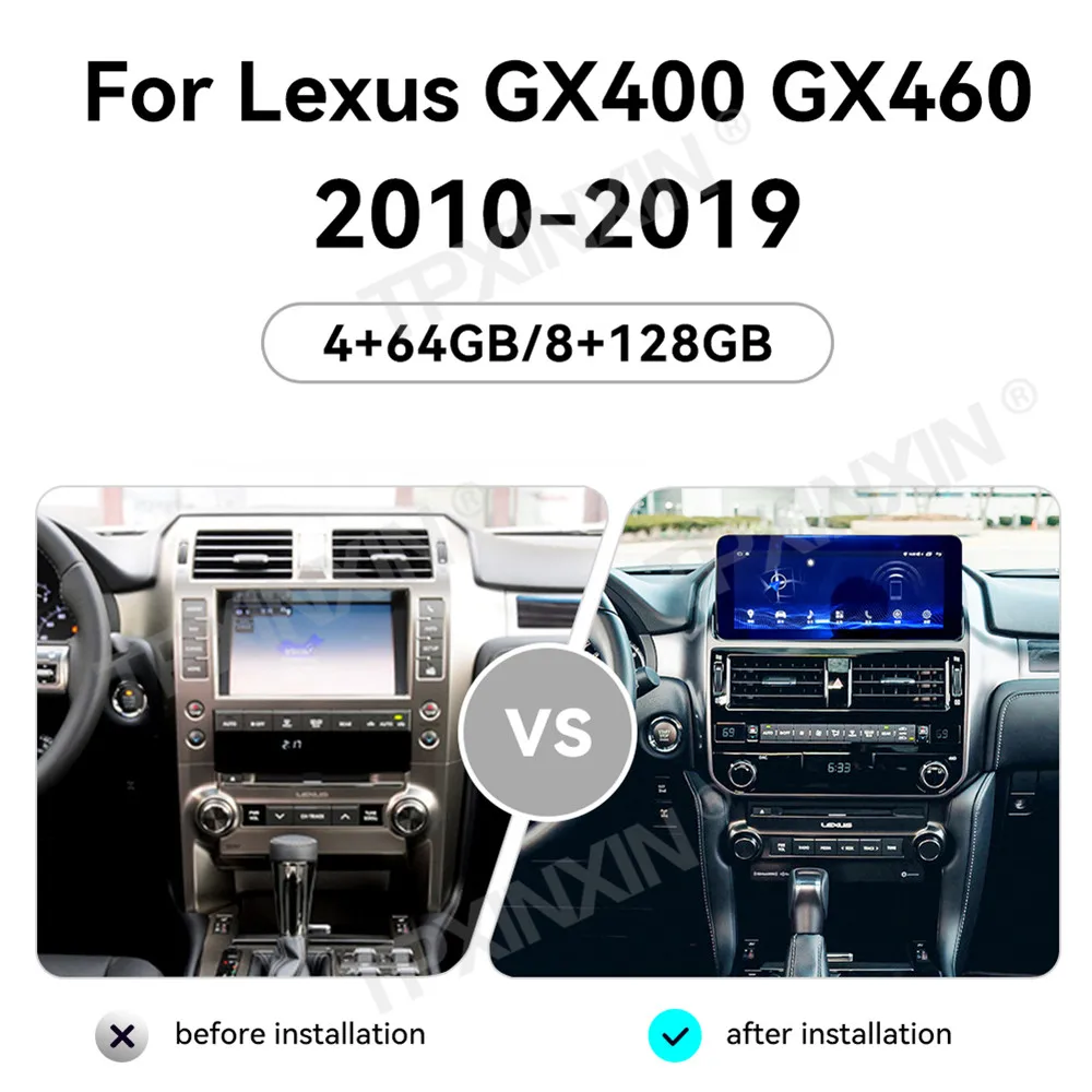 For Lexus GX GX400 GX460 2010 -2017 Android Car Radio 2Din Stereo Receiver Autoradio Multimedia Player GPS Navi Head Unit Screen