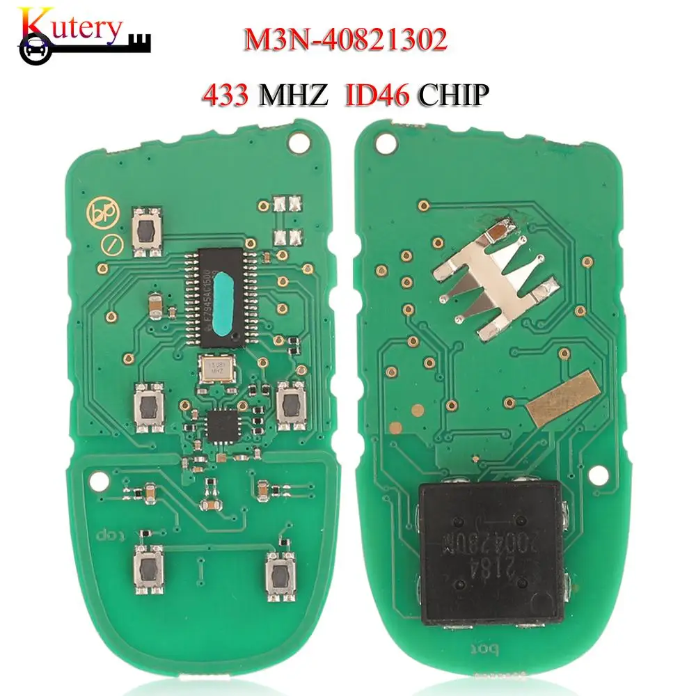 

jingyuqin 10PCS/Lot M3N-40821302 Remote Car Key Circuit Board For Jeep Cherokee Dodge Chrysler 433Mhz ID46 PCF7953/7945 Chip