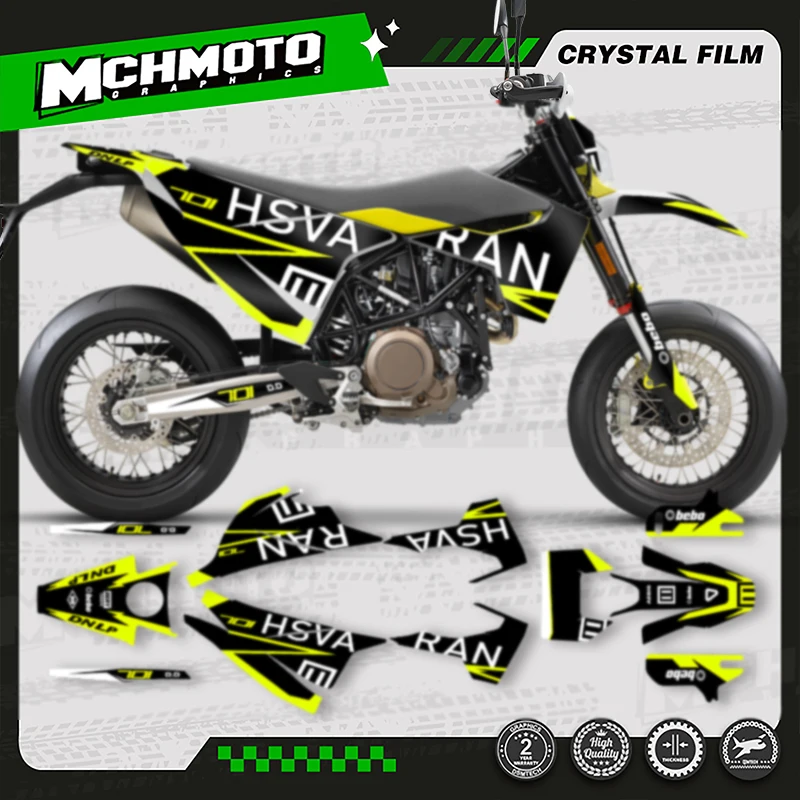

MCHMFG for Husqvarna Decal 15-20 701 SUPERMOTO ENDURO 2015-2017 2018 2019 2020 Custom Team Graphics Decals Stickers Kit 020