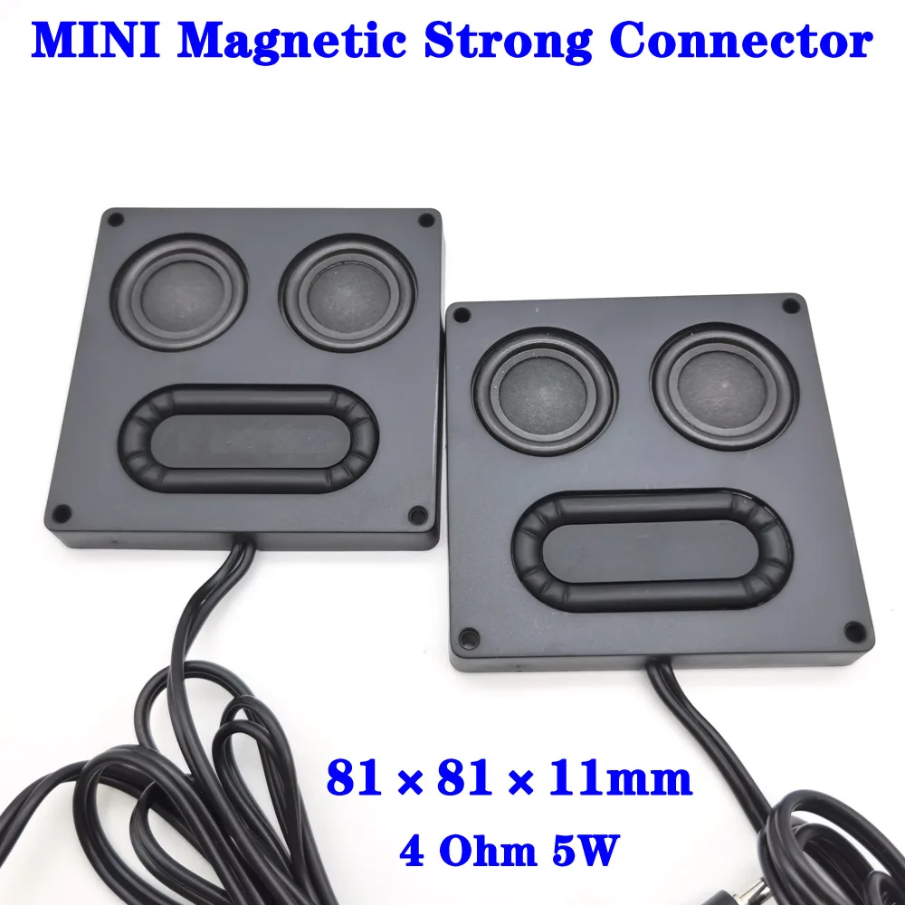 81×11mm tragbarer Audio-Lautsprecher-Anschluss 3 Ohm 5W Mini-Breitband-Lautsprecher DIY Multimedia-Lautsprecher Heimkino
