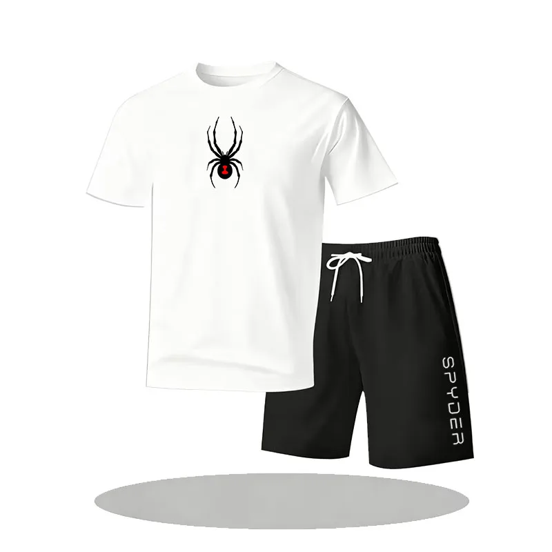 

Men's Casual Summer Sportswear Set Short-Sleeved Breathable Mesh T-Shirt And Shorts Outfit for Comfortable Outdoor Activities