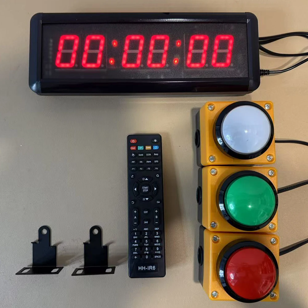 

10s Game Sports Timer Display Multipurpose LED Digital Timer Wrist Stopwatch Countdown Counter for Competitions, Training Speech