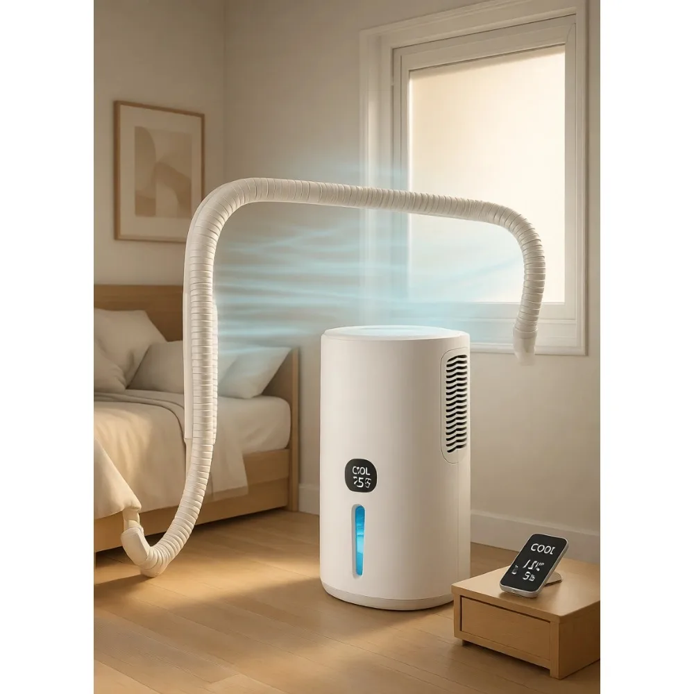 Compact 68oz Quiet Dehumidifier 1000sqft Drain Hose Auto Shut Off for Bathroom Bedroom Closet RV