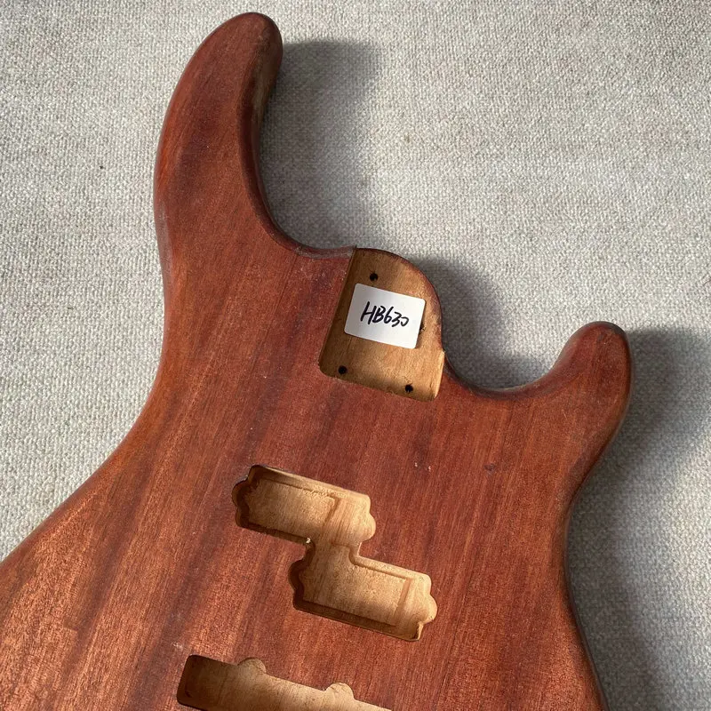 HB630 Natural Solid Mahogany Electric Bass Body for PJB Bass Replace and DIY Unfinished Version Right Hand