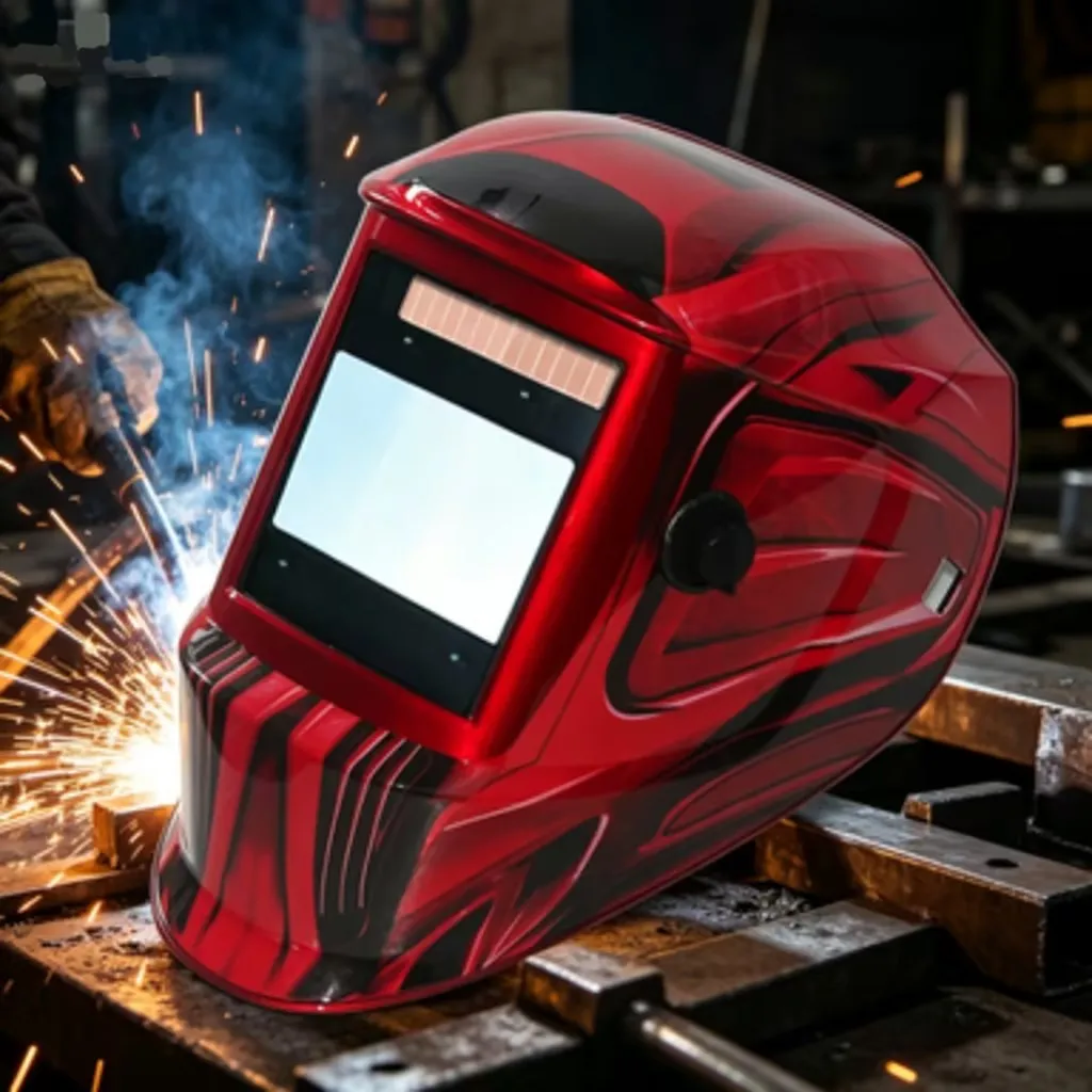 

Auto Darkening Welder Glasses 4 Arc Induction Solar Supply True Color DIN5-DIN13 Welding Cap