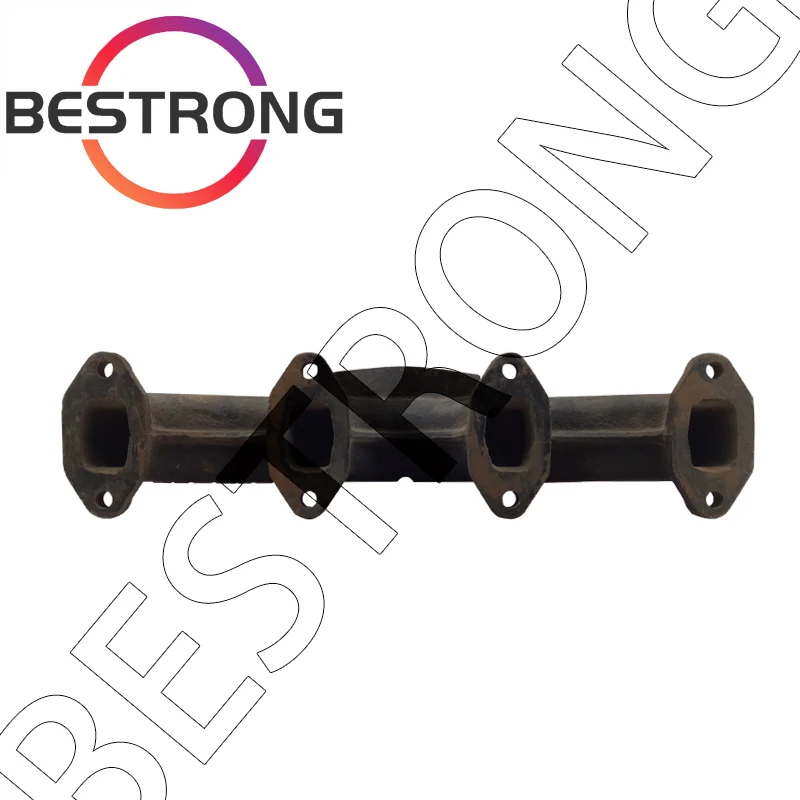 4L22 Exhaust Manifold Bottom Centre Outlet 4L22BT-08001 For LAIDONG LD 4L22BT Spare Parts