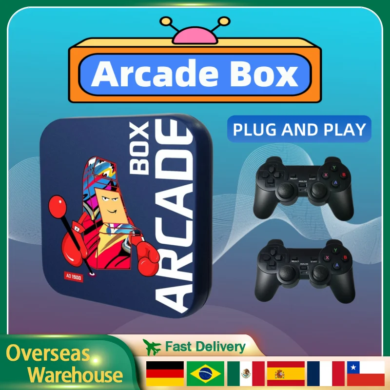 

Arcade Box Game Classic Game Box Game Console With Controller Built-in 50 Emulator Video Game Console TV Box For PS1/PSP Gifts