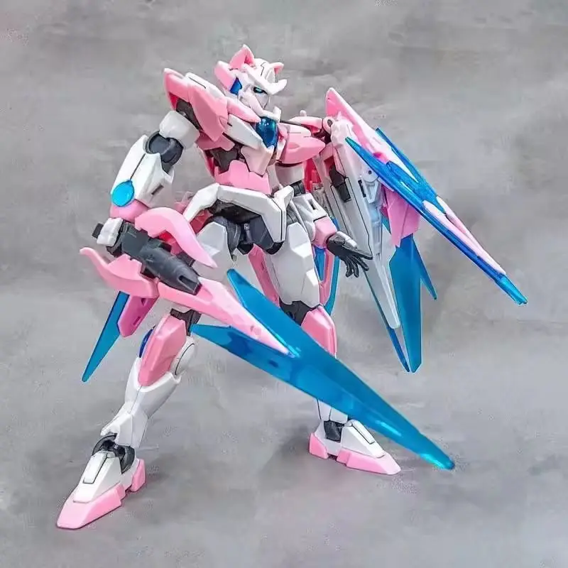 Neuer 00Qan HG 1/144 Katzenohr-Version Rosa Blau Schwarz Farboptionen Mecha Bausatz Actionfiguren Anime Spielzeug Sammlerstück Geschenk