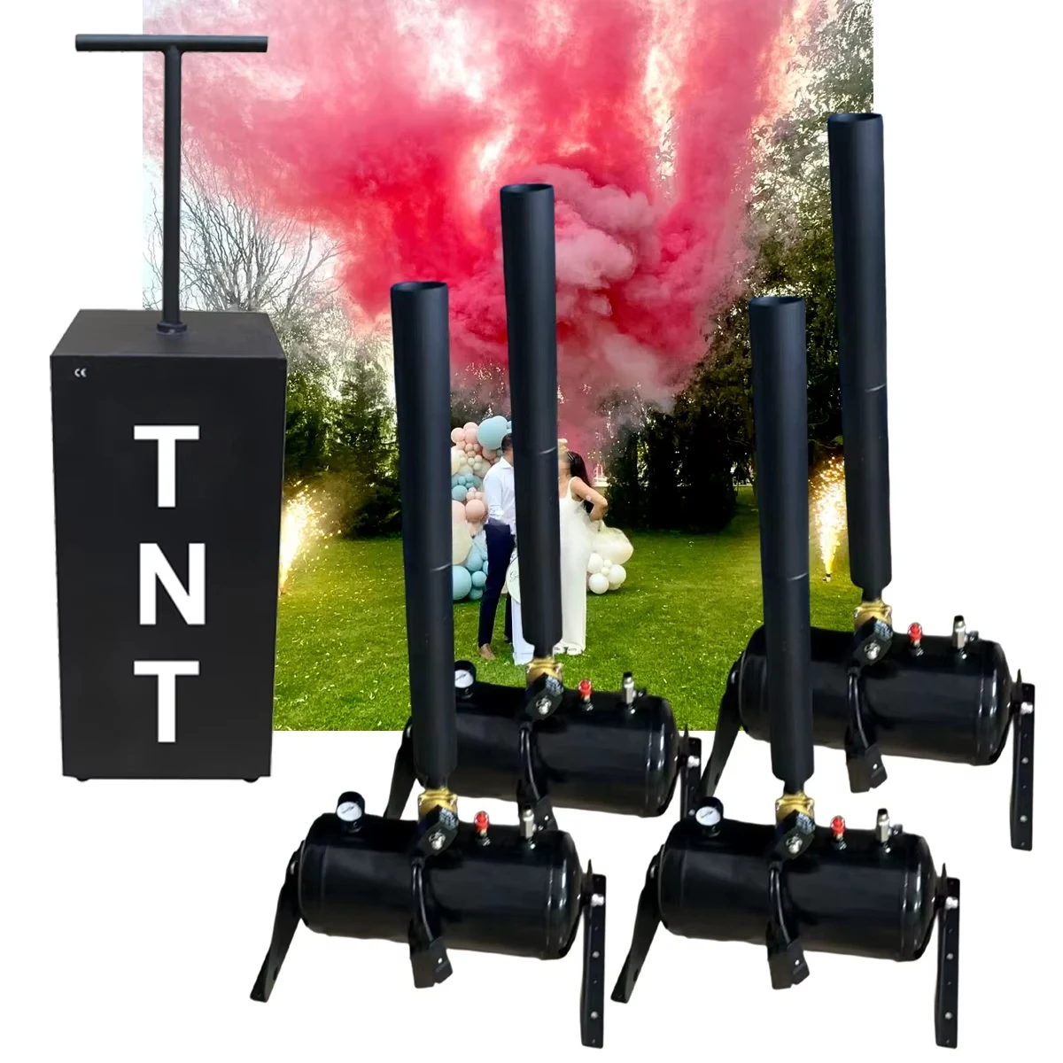 Powerful Electric Remote Control Confetti Sprayer Baby Shower, Wedding Party, Gender Reveal Party Machine and Powder