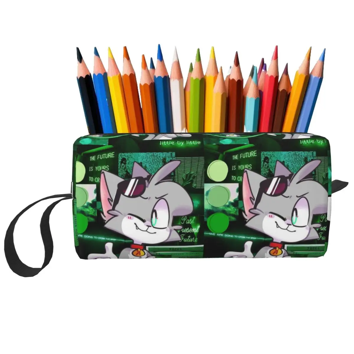 Cartoon Popular Funny Acenix Pencil Case for Students Pen Box Pencil Bag Stationery Supplies Women Cosmetic Bag