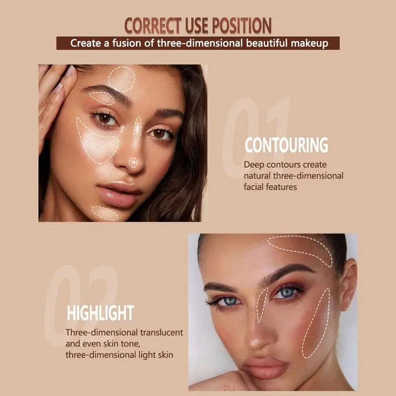 Vloeibare Contour Stick Foundation Stick Beauty Toverstaf Langdurige Schoonheid Gezicht Concealer Pen Body Face Contouren Make-Up Voor Vrouwen