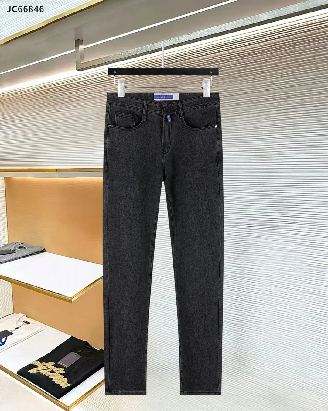 BLLIYOSS Light Luxury Classic Casual Pants Lightweight Jeans Men 2026 SS Fashion Straight Leg pants Old Money stly size: 30-42