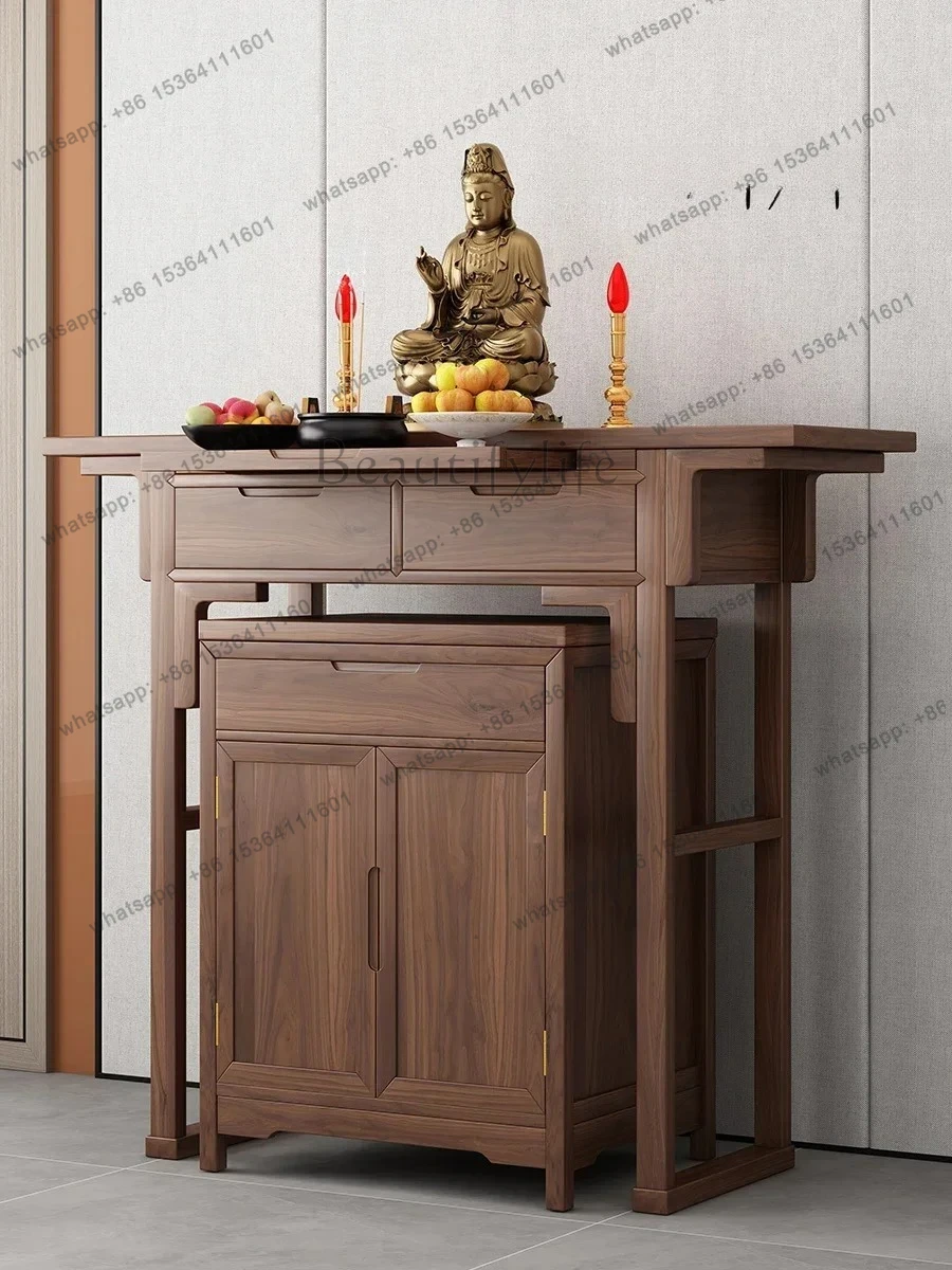 

FGSala buddista per uso domestico in stile nordico medievale Gongtai armadio di nicchia buddista moderno