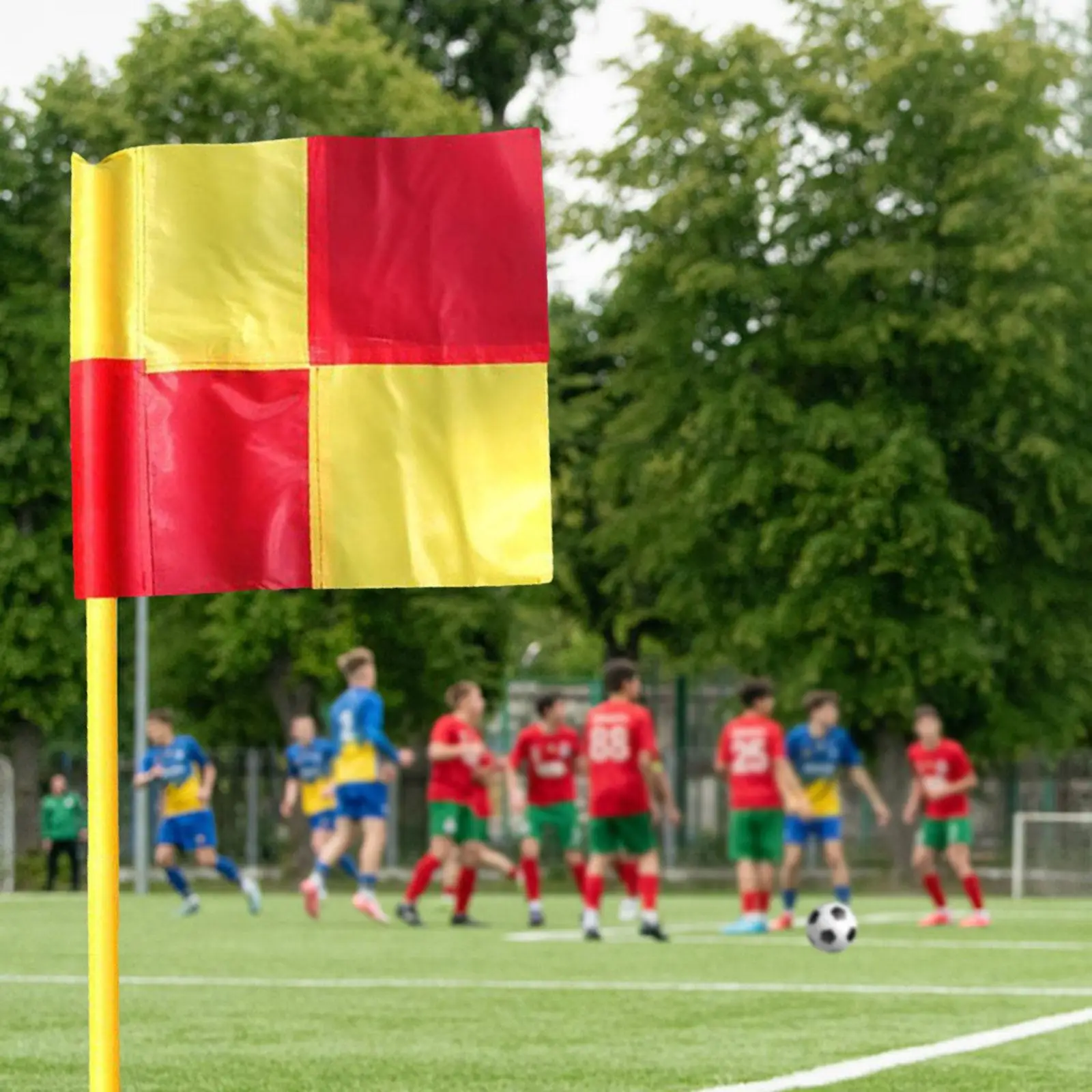 Bandeira de canto de futebol fornece equipamento de campo de jogo para jogos esportes ao ar livre