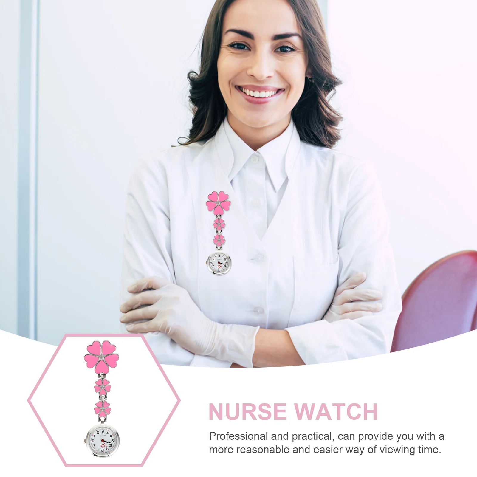 Nurse Table Digital Watch for Women Pocket Nurses Hanging Lovely Decorate Child