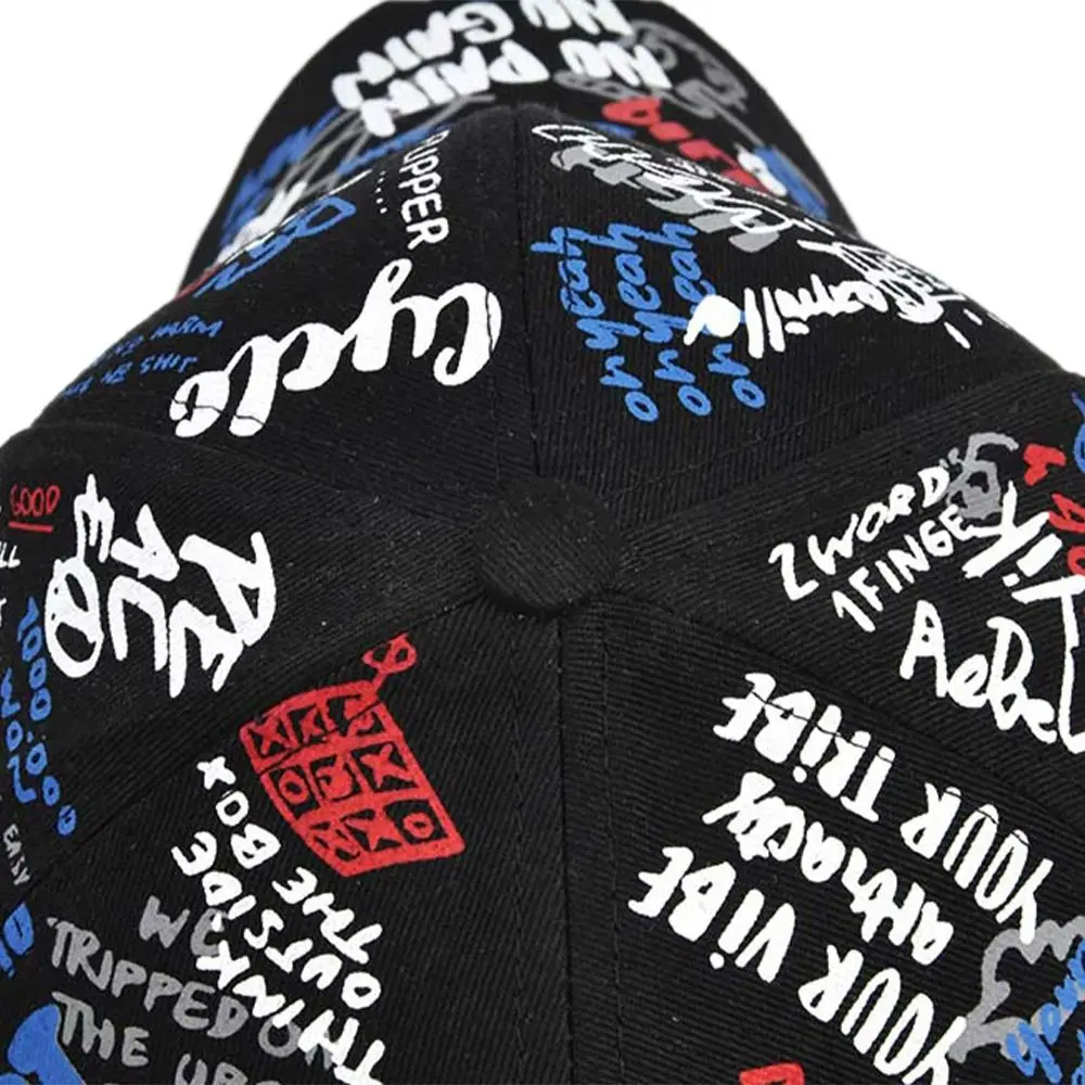 Printing Graffiti Graffiti Baseball Cap Letter Geometry Hip Hop Personality Baseball Hat Casual Hats Personality