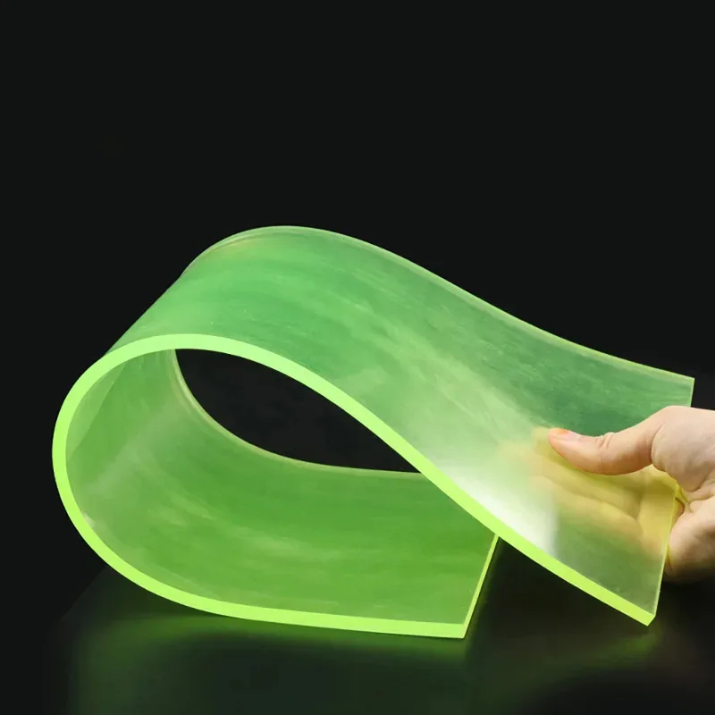 Elastic Polyurethane PU Plate Beef Tendon Sheet 1mm to 20mm Thickness 50mm to 500mm Width Industrial Damping Pad
