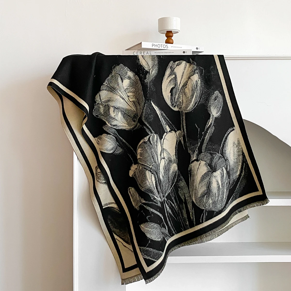 

Luxury Winter Thicken Wrap Shawl Women's Imitation Cashmere Jacquard Scarf High Quality Two-Sided Pashmi Ladies Brand New Design