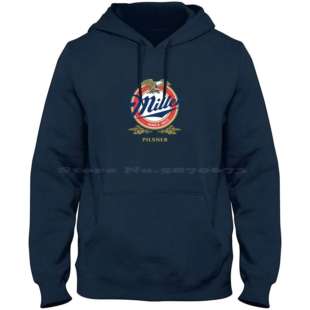 Cool Miller Art Simple Logo 100% Pure Cotton Hoodie Tshirt Lite Logo Beers Trending Simple Stella Artois Carlsber Erdinger