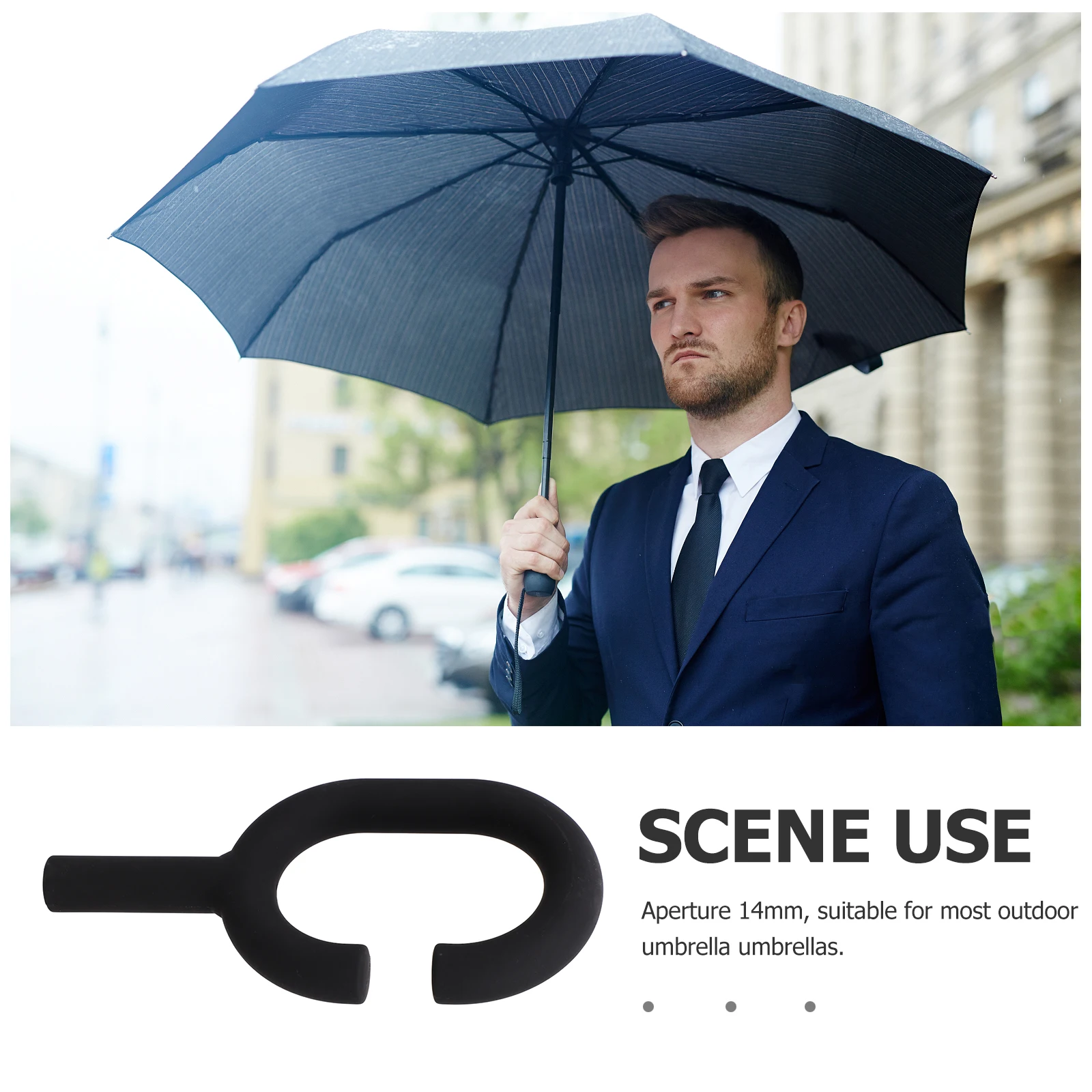 

Curved Handle Replacement Part Compact Grip For Folding Uv Rain Umbrellas Sturdy Replaceable Handle Daily Use Travel Umbrella