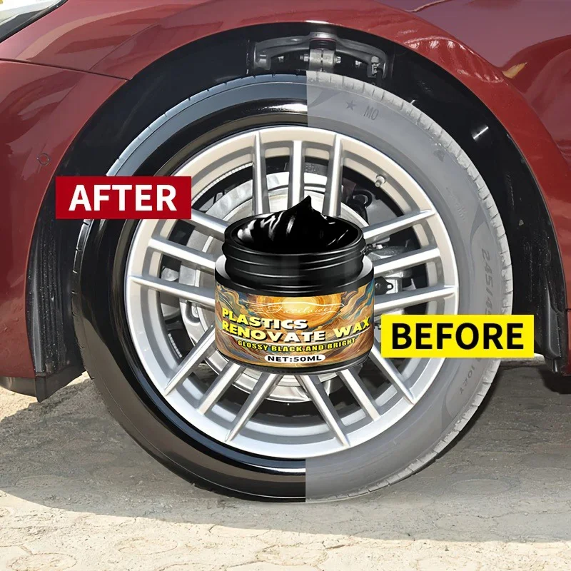 شمع Fasilawei Premium لإطارات السيارة 50 جرام، العناية بالعجلات، شمع تكرير الإطارات، إصلاح الأجزاء البلاستيكية، شمع التشطيب الداخلي، Gl مثالي