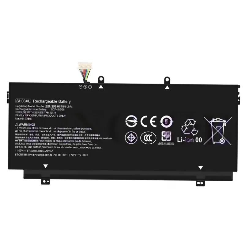 SH03XL 5020mAh Laptop Battery Compatible with HP Spectre x360/TPN-Q178/13-ab023TX Lithium Rechargeable Battery