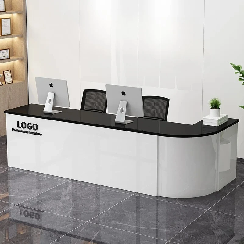 

Роскошная офисная стойка регистрации Салон красоты Бизнес Простые стойки регистрации Современная круглая офисная мебель Escritorio De Recepcion