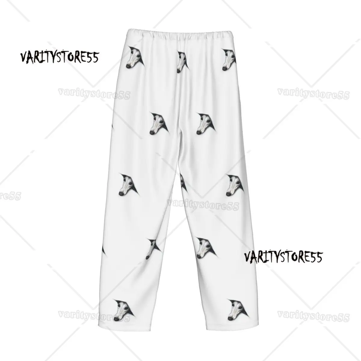 مخصص الوبت يبصر الوبت بنطلون بيجاما الرجال السلوقي Lurcher الكلب صالة النوم تمتد ملابس خاصة قيعان مع جيوب