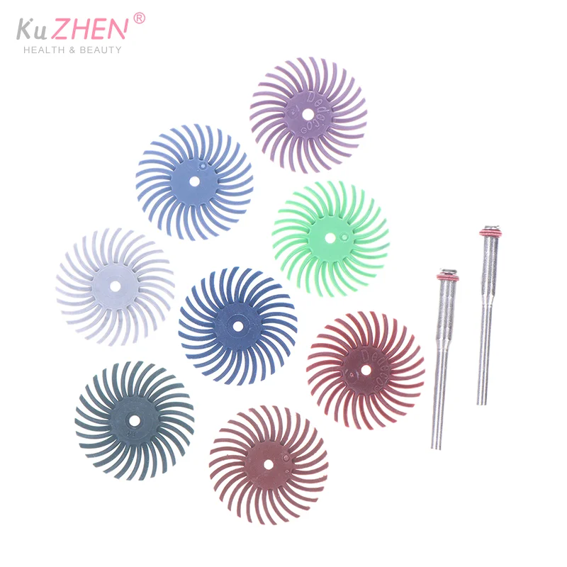 10 قطعة/الحزمة التفاصيل إطارات لامعة القرص عدة ل أداة دوارة اكسسوارات فرشاة كاشطة 2 2.35 مللي متر عرقوب التفاصيل أداة تلميع