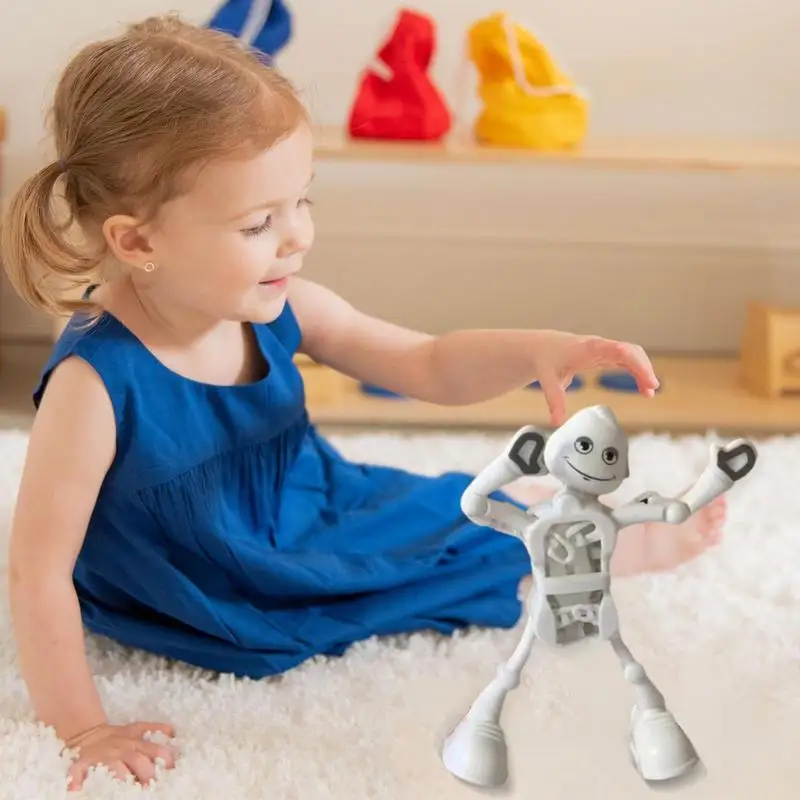 Wind Up Dancing Robot Toy Walking Dancing Spring Wind Up Toy Portable Spring Wind Up Dancing Walking Wriggle Robot Toy For Kids