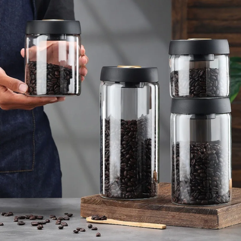 المطبخ بار الحشرات واقية من الرطوبة فراغ مختومة خزان حبوب البن تخزين جرة زجاجة تخزين الحبوب المنزلية