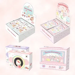 2024 New Hello Kitty Sanrio Kuromi Melody carte da collezione Kawaii Cinnamoroll Cartoon Shining Game carte collezionabili regali per bambini