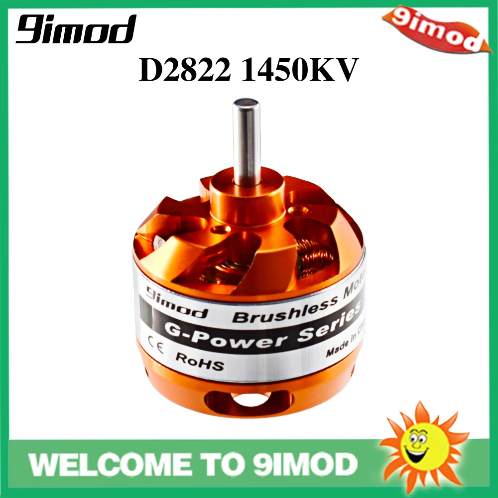 9imod D2822 Brushless Motor 1450KV 2-3S For RC Aircraft Plane Multi-copter Brushless Outrunner Motor