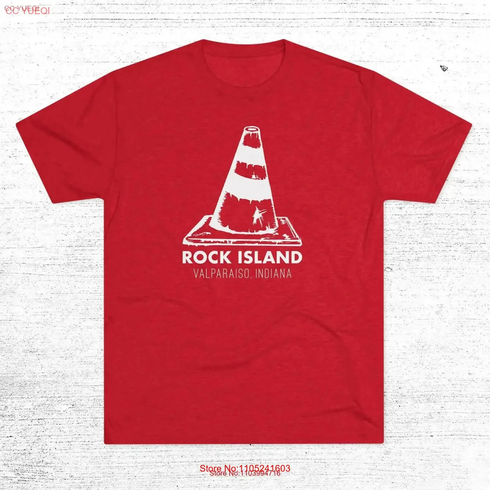 Valparaiso Rock Island T Shirt Indiana cone funny vintage Washed Comfortable Versatile homme streetwear Top For Everyday Wear