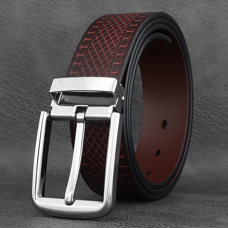 لون القهوة 3.8 سنتيمتر أحزمة واسعة رجالي جلد طبيعي كبير دبوس مشبك حزام الخصر 2025 جديد حزام الخصر غير رسمي الموضة