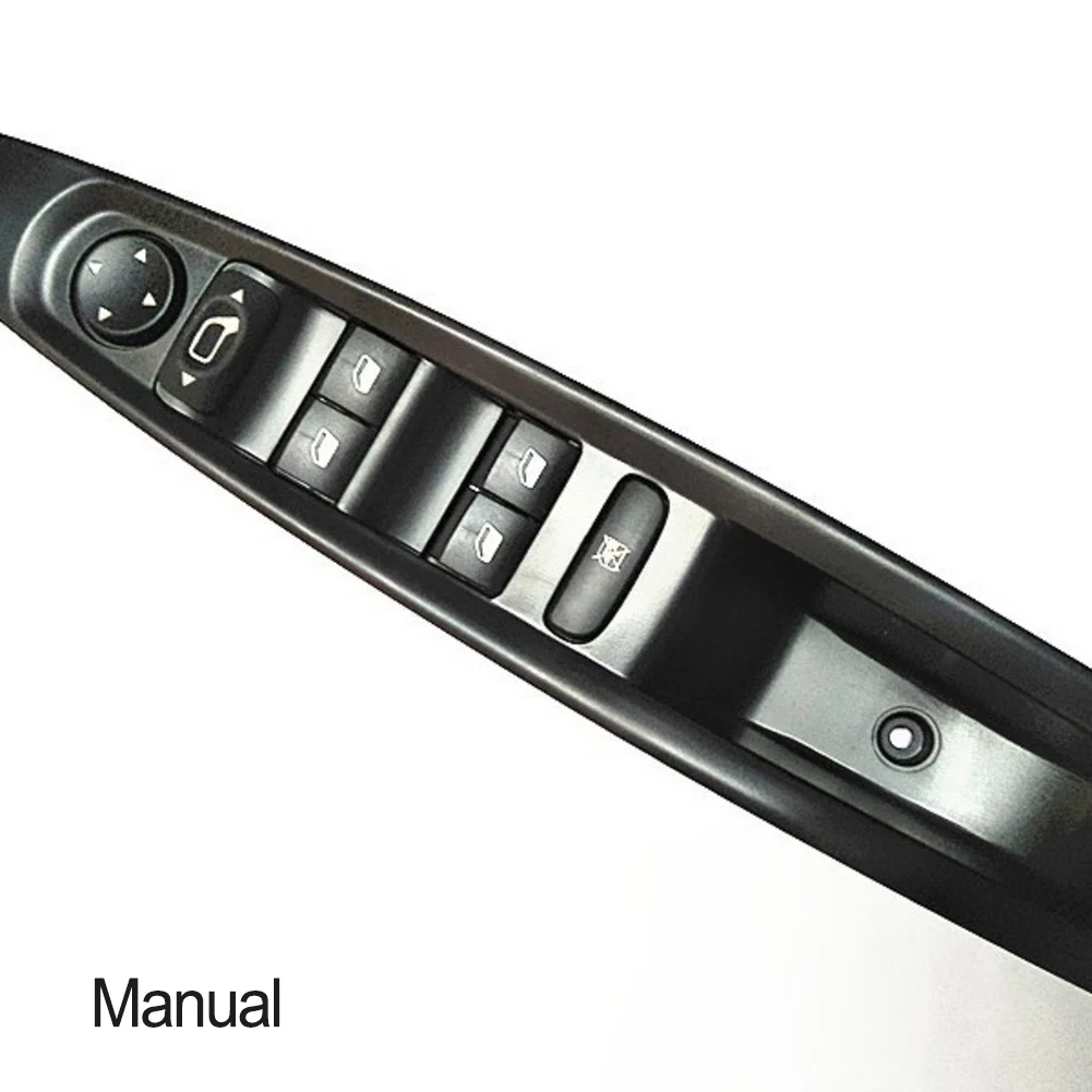 Manual Window Lifter Switch 6554HA for For C4 2004 2010 Left Front Driver Side with 9 Pin Connector Compatible with LHD