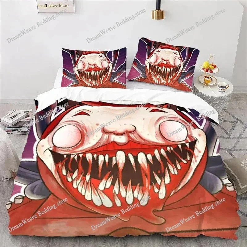 Choo Choo Charles Bedding Set Single Twin Full Queen King Size Bed Set Adult Kid Bedroom Duvet Cover Sets 3D Print Game Bed741