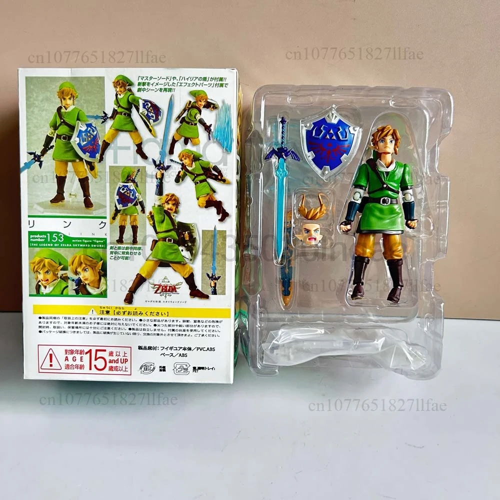 Figma 153 أسطورة زيلدا 153 Skyward السيف 14 سنتيمتر رابط عمل نموذج لجسم لعبة مشتركة المنقولة دمية غرفة هدية مزخرفة للأطفال
