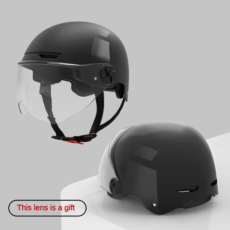 Motorcycle Helmet All-season Universal Safety Version with Thickened EPS Buffer Layer Adjustable Knob for Headcircumference Size